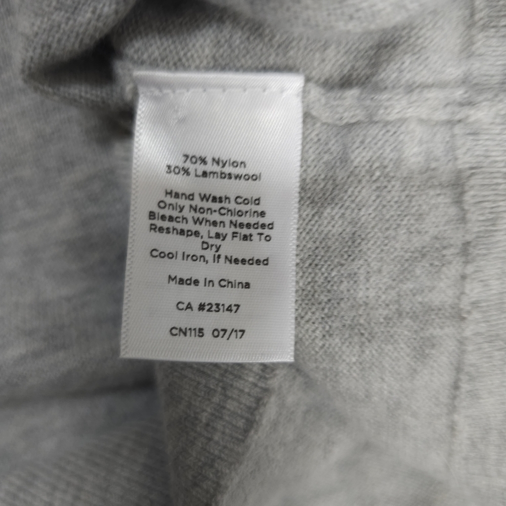 Talbots Gray Lambswool Blend Pullover Sweater - image 6